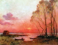 Ferdinand du Puigaudeau - Sunset on the Briere